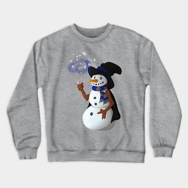 Smart Snowman Crewneck Sweatshirt by Anathar